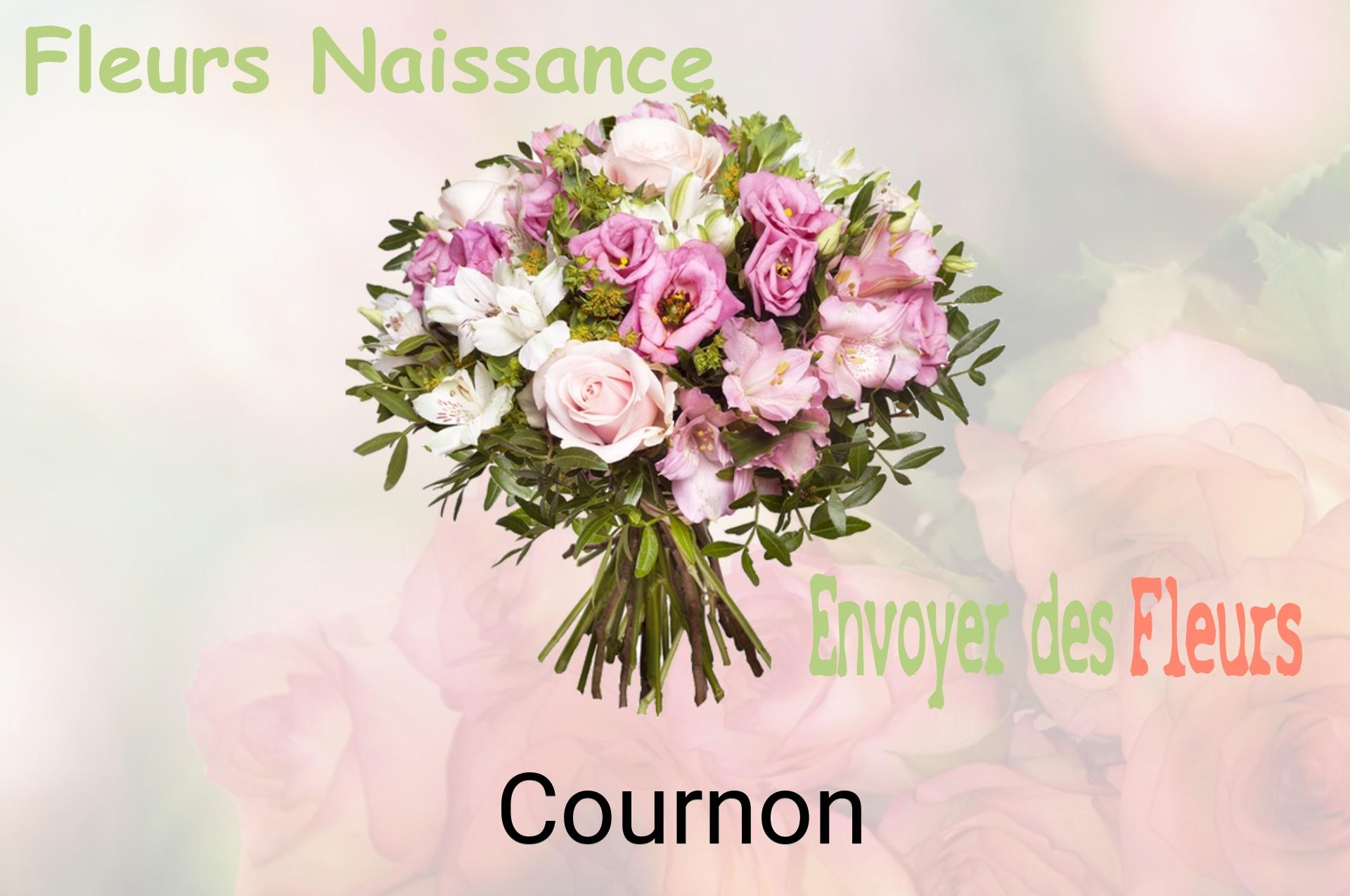 Bouquet de fleurs de naissance livré à Cournon